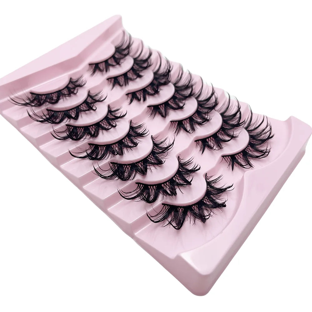 Fluffy Cat Eyelashes - 7 Pairs