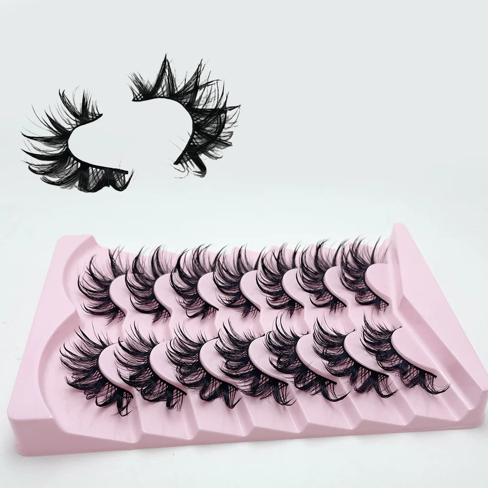 Fluffy Cat Eyelashes - 7 Pairs
