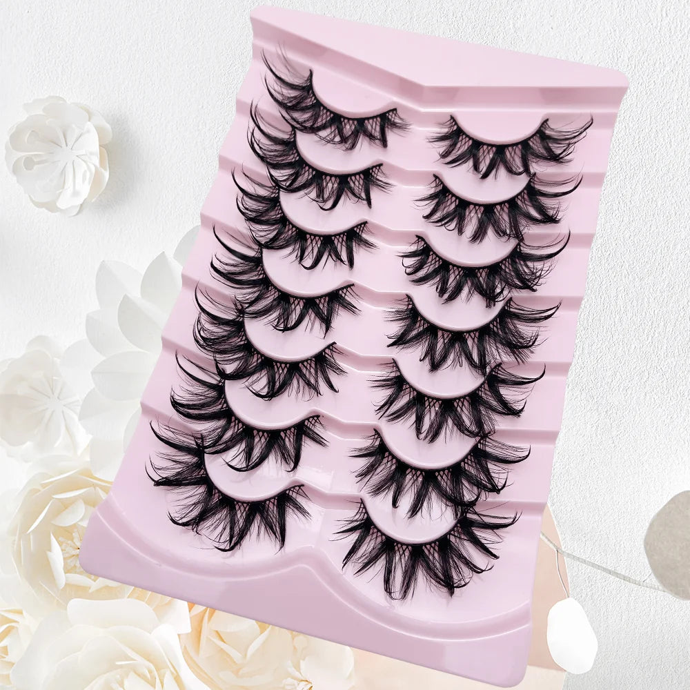 Fluffy Cat Eyelashes - 7 Pairs